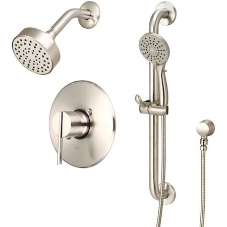 Olympia Single Handle Shower Trim Set W/Handheld in PVD Brushed Nickel TD-2382-ADA-BN